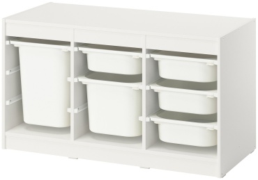 Детский стеллаж IKEA TROFAST, 99x44x55 см, белый