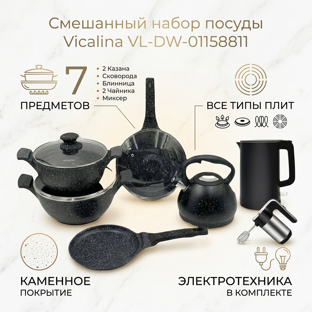 Смешанный набор Vicalina VL-DW-01158811 7 в 1