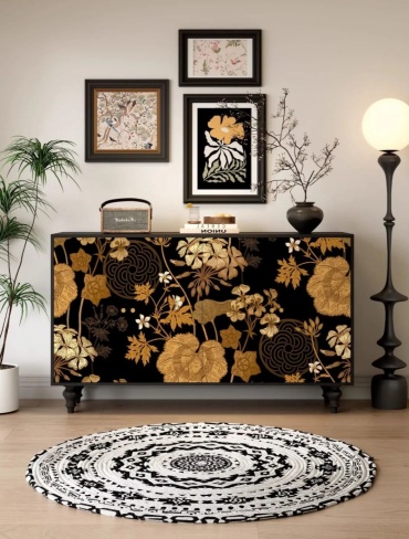 Комод 0425ck, 150x40x90 см, мультиколор, темно-коричневый