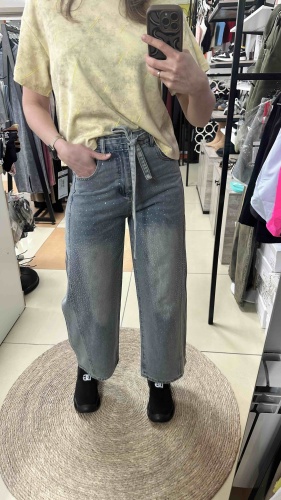 Джинсы багги NEW LINE голубой