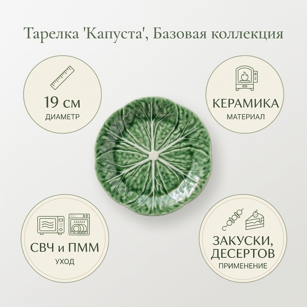 Тарелка Базовая коллекция 19 см, 1 шт, керамика
