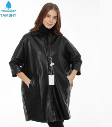 Кожаная куртка TAMSHY черный