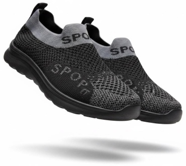 Слипоны Kids shoes серебристый, черный