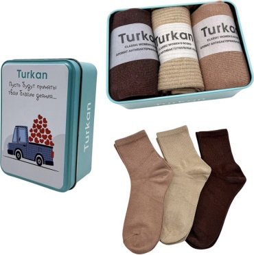 Носки Turkan 3 пары мультиколор 41-47