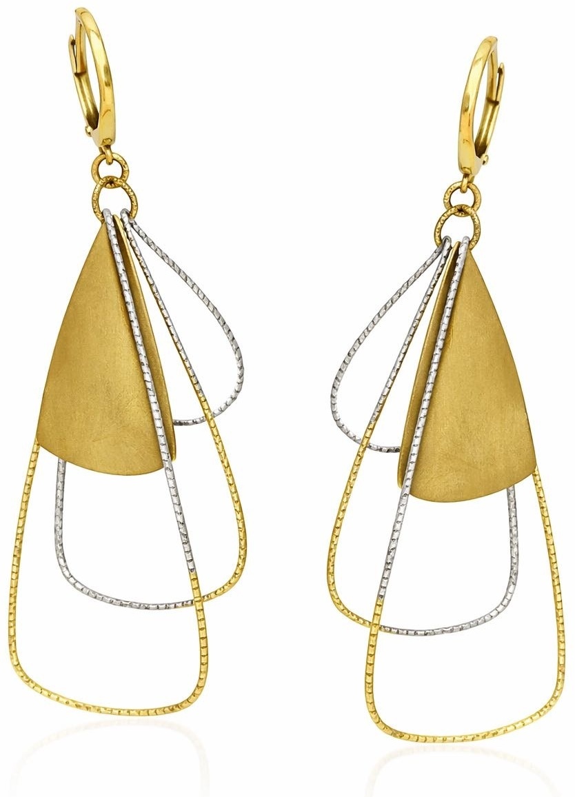Серьги Italian Gold Iy78900 вес 7.37 г золото, без вставок