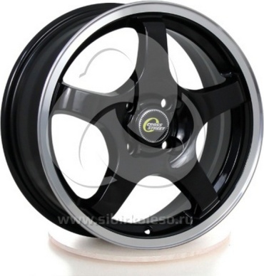 Cross Street CR-14 BKPL 58.6 5.5x14/4x98 D58.6 ET35 4 диска черный, серебристый, графит