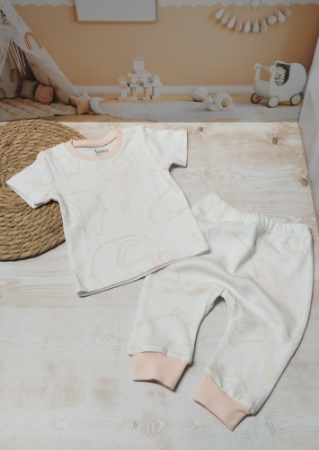 Комплект Twins Textile белый, розовый