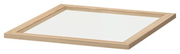 IKEA полка KOMPLEMENT, 46x57 см, стекло, 1 шт