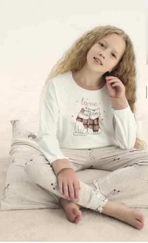 Пижама ZEY ZEY KIDS белый, бежевый