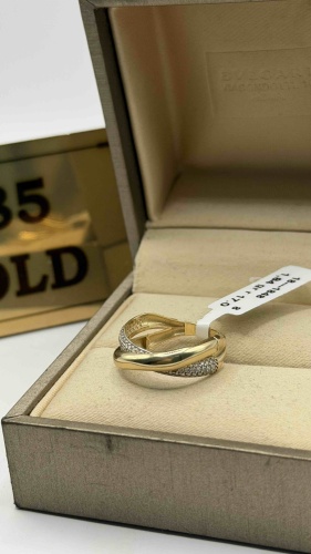Кольцо Italian Gold 654333 размер 17 вес 1.84 г золото, фианит