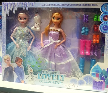 Кукла-модель SANTIMENT Холодное Сердце Frozen Анна и Эльза 30 см