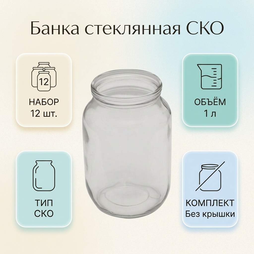 Банка Ско, стекло