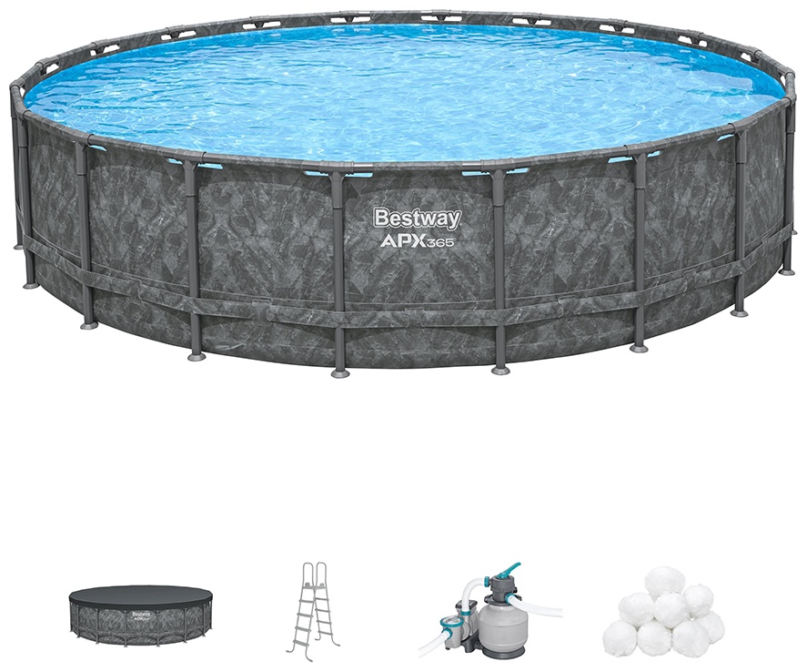 Бассейн каркасный Bestway 561JZ, 671x671x132 см