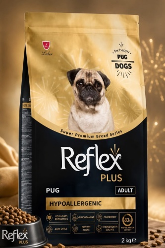 Reflex Plus Hypoallergenic для взрослых породы мопс 2 кг