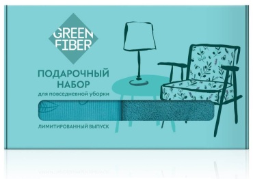 Тряпка для зеркал и стекол, универсальная Greenway набор 21 2 шт, микрофибра, полиэстер