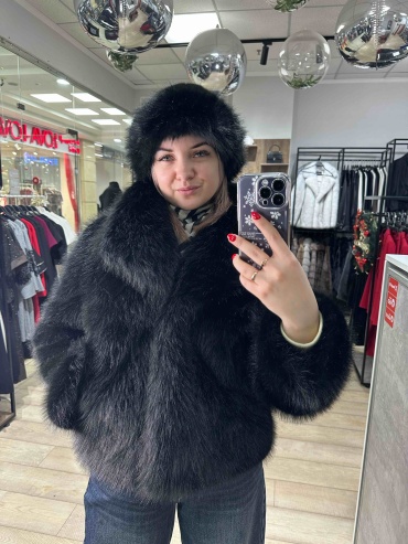 Шуба черный