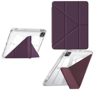 Чехол DEPREMIOS для Apple iPad (2017), iPad (2018), iPad Air (2019), iPad Air (2020), iPad Air (2022) 10.2 дюйм бордовый