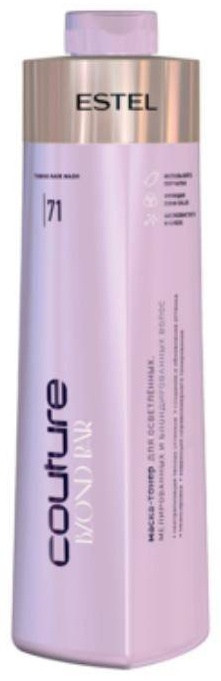 ESTEL PROFESSIONAL маска оттеночная Маска-тонер для волос Estel Haute Couture Blond Bar 71 1000 мл