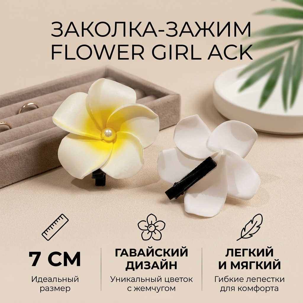 Заколка зажим 1 шт