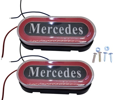 Mikushima подсветка Mercedes-RED 12-24v 2шт 3.5 Вт овальная