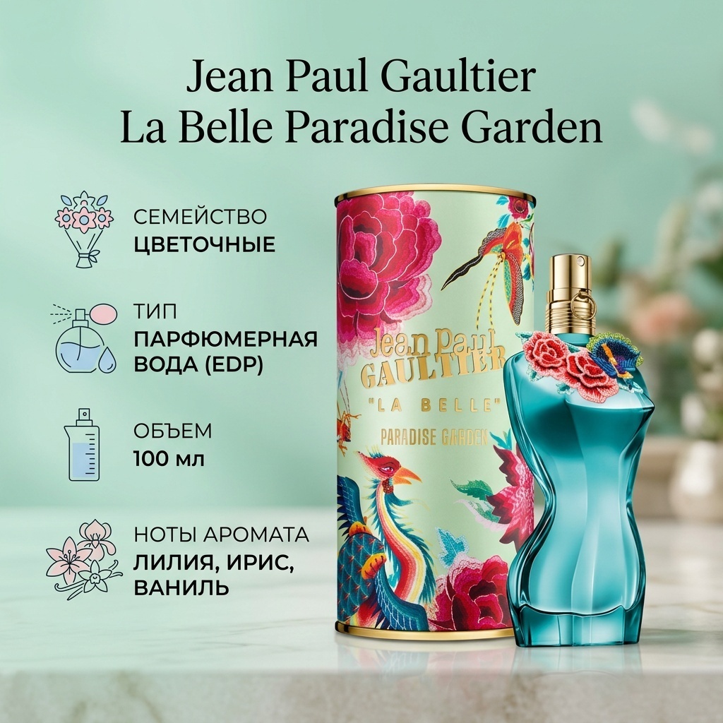 Jean Paul Gaultier La Belle Paradise Garden парфюмерная вода EDP 100 мл, для женщин