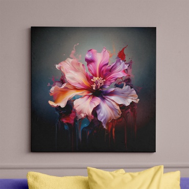 PEMIKAN CRAFT картина Цветок из красок 60x60 см