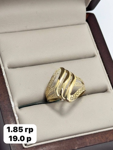 DARI GOLD 67788 размер 19 вес 1.85 г золото, без вставок