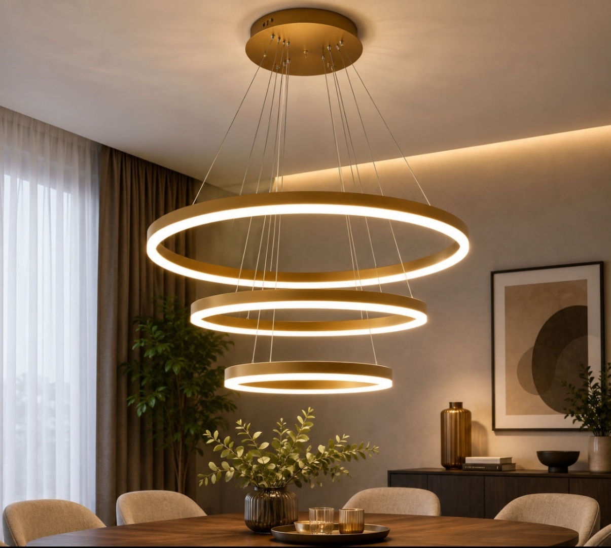 Люстра подвесная LED, кол-во ламп: 3 шт