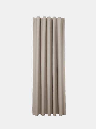 Портьеры Столица текстиля 200x300 см 1 шт, рогожка, коричневый