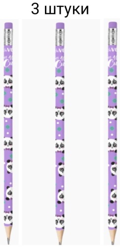 Карандаш deVENTE 5032113 Panda, HB, 3 шт