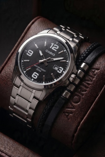 Кварцевые CASIO CASIO ORIG MTP-1314D-1AVRM нержавеющая сталь