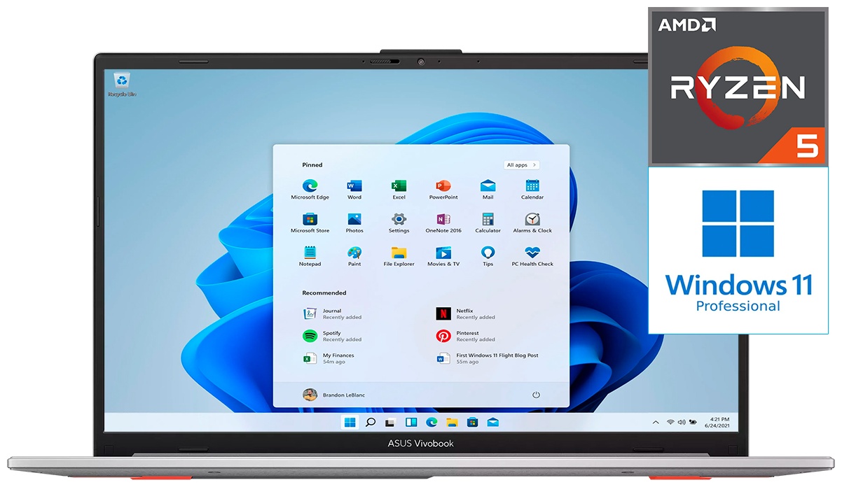 Ноутбук ASUS E1504FA-BQ867F 15.6" / 16 Гб / SSD 1000 Гб / Win 11 Pro / 90NB0ZRZ-M0FECO