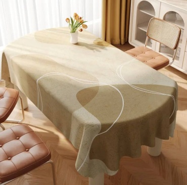 Скатерть DANL 240x140 см, ПВХ, полиэстер, 1 шт