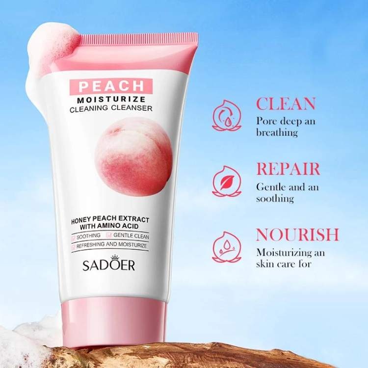 SADOER гель Honey Peach Moisturizing Cleansing Facial Cleanser с медом и персиком 150 мл