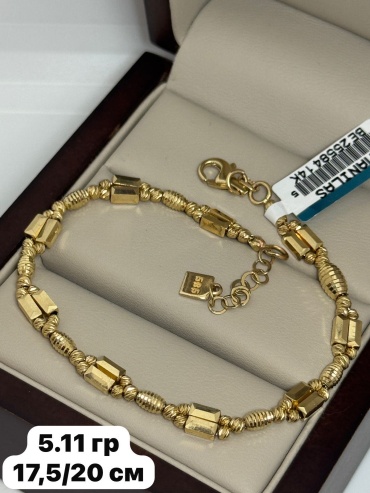 Italy Exclusive RJ Gold длина 17.2 см, вес 5.11 г золото, плетение венецианское