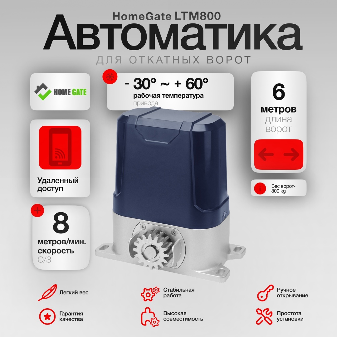 Home Gate комплект автоматики LTM800