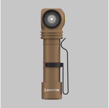 Armytek WIZARD C2 PRO SAND (холодный свет) налобный золотистый