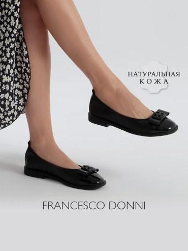 Балетки FRANCESCO DONNI черный