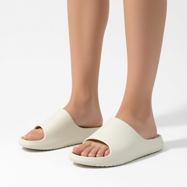 Шлепанцы Fashion бежевый, белый