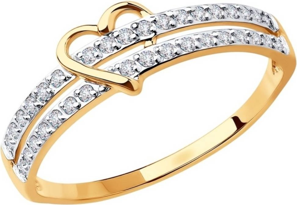 Aizhan Gold 018814 размер 18 вес 1.1 г золото, фианит