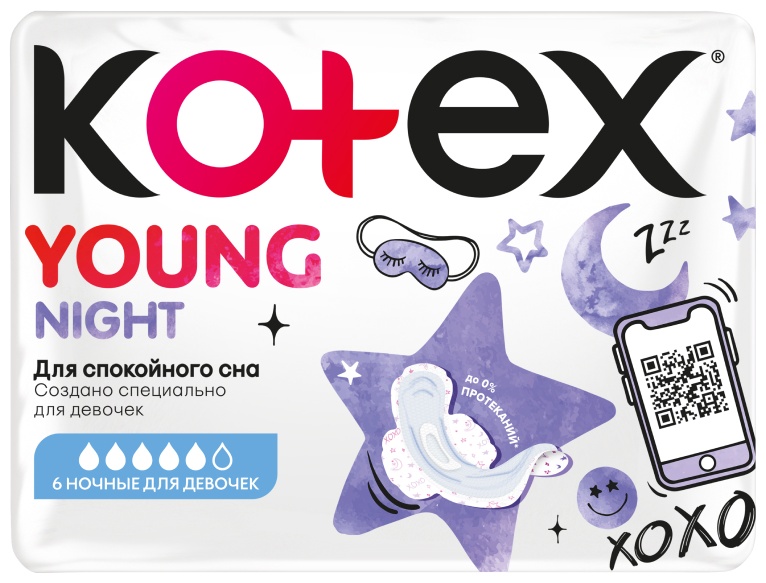 Kotex прокладки Young 6 шт