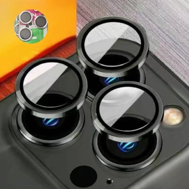 Стекло ОЕМ для Apple iPhone 13 Pro Max Защитные линзы на камеру черный