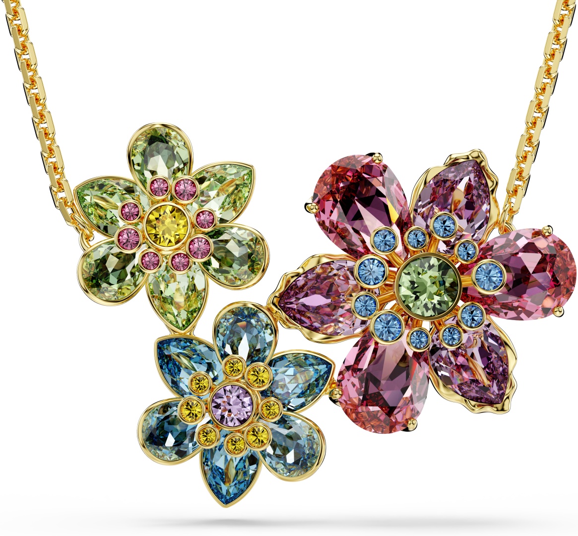 Цепь Swarovski длина 42 см ювелирный сплав кристаллы Swarovski