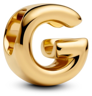 Шарм PANDORA «Буква G» 763953C00 вес 1,1 г сплав покрытый золотом 14К