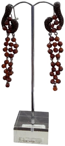 Серьги ювелирный сплав, цирконий
