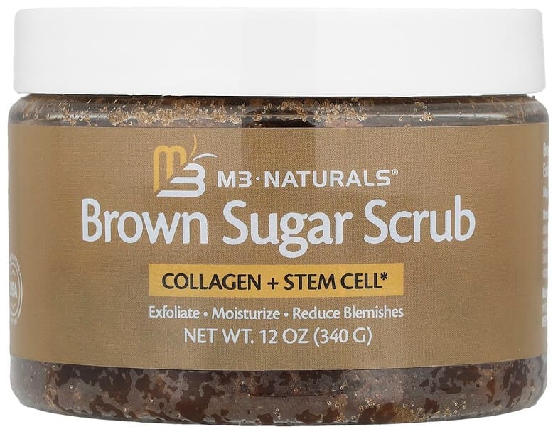 M3 Naturals скраб Скраб с коричневым сахаром, 340 г (12 унций) для тела 340 мл