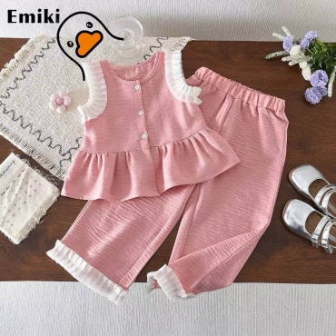 Комплект Emiki белый, розовый
