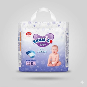 Подгузники KAVAI-CO S S, 25 шт