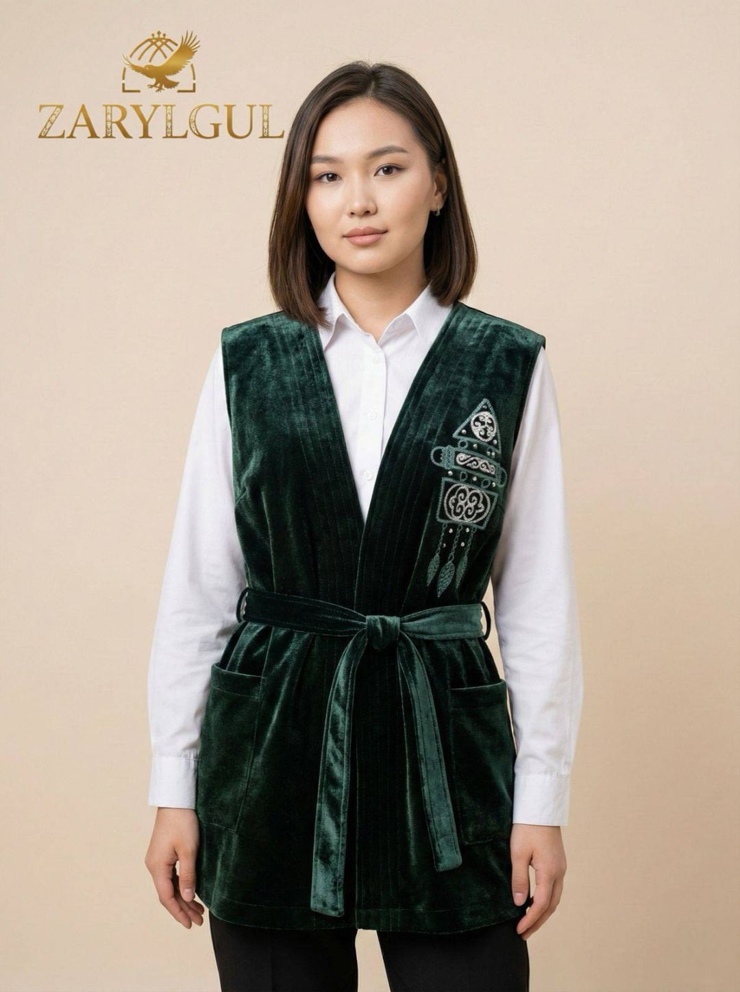 Национальный костюм ZARYLGUL хаки