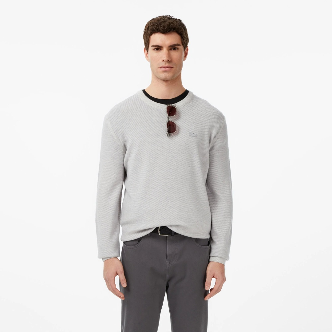 Свитер LACOSTE серый